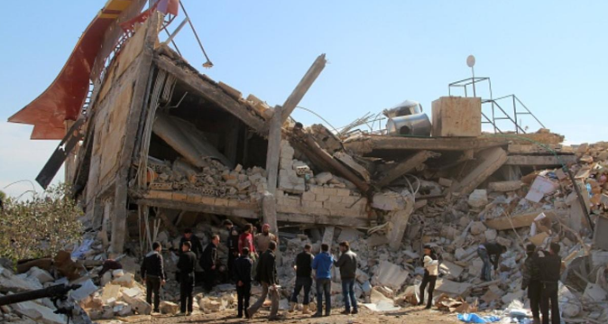 #إدلب| حوالي 16 قتيل حصيلة غارة جوية ضربت 