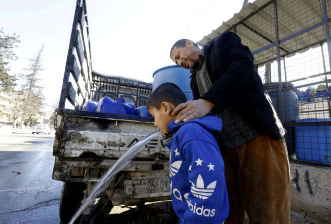 #الأمم_المتحدة: قصف النظام السوري مياه وادي بردى 