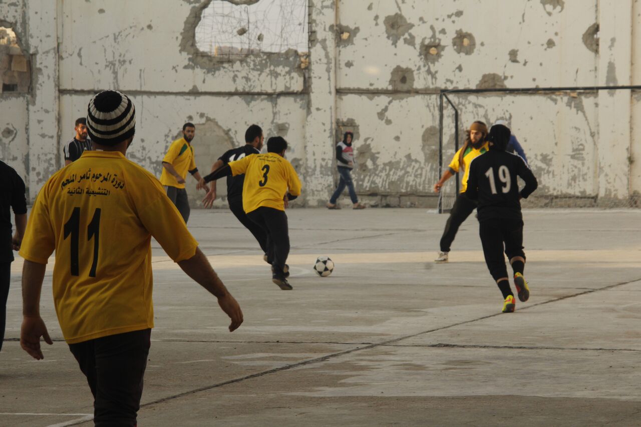 افتتاح ملعب لكرة القدم في مدينة الرستن