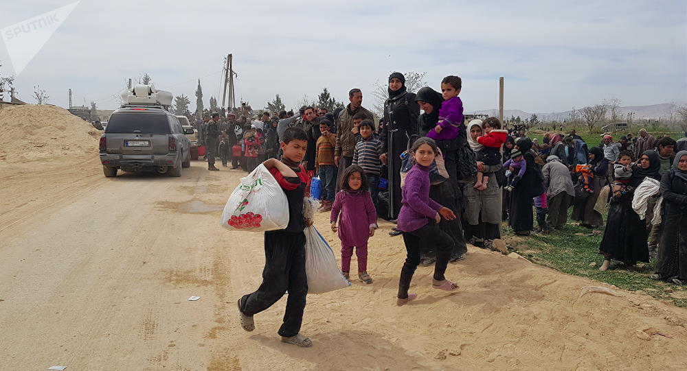 دفعة ثالثة من مدينة عربين تستعد للخروج إلى الشمال السوري