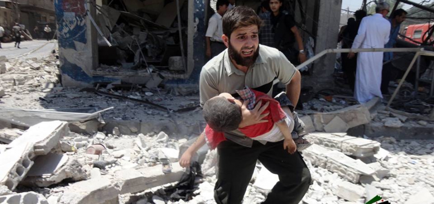قتلى وجرحى بغارة جوية على ملجأ للمدنيين في عربين.. والأمم المتحدة تدين جرائم الحرب في الغوطة